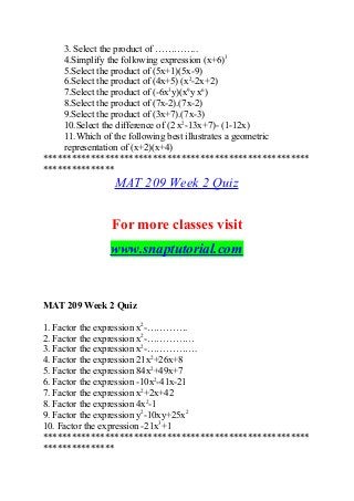 Mat 9 Education Organization Snaptutorial Com