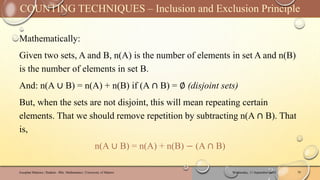 MAT212 - Counting Techniques | Discrete Mathematics With Applications | PDF