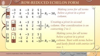 MAT222 - INTRODUCTION TO LINEAR ALGEBRA WITH APPLICATIONS | ROW-REDUCED ...