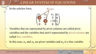 MAT222 - INTRODUCTION TO LINEAR ALGEBRA WITH APPLICATIONS | ROW-REDUCED ...