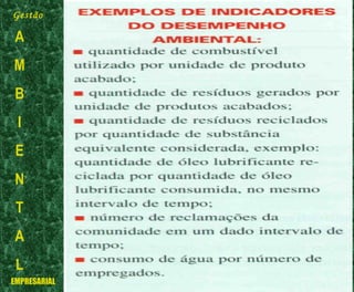 Gestão
A
M
B
I
E
N
T
A
L
EMPRESARIAL
 