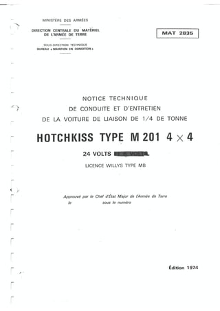 Hotchkiss M201. MAT 2835.