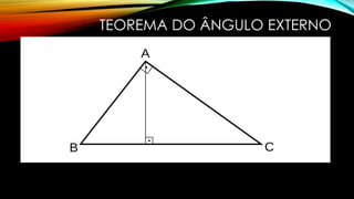 TEOREMA DO ÂNGULO EXTERNO
 
