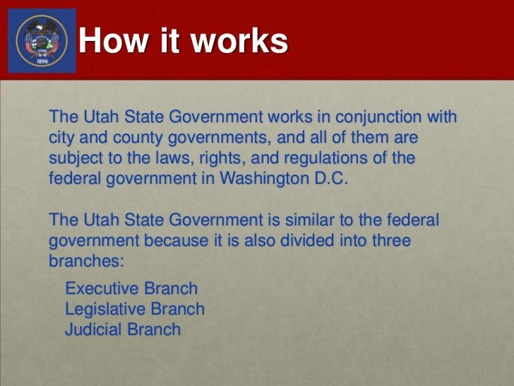 utah government powerpoint how state government works