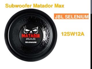 Subwoofer Matador Max
JBL SELENIUM
12SW12A
 