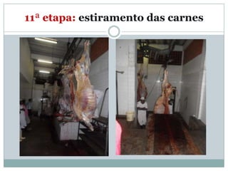 11ª etapa: estiramento das carnes
 