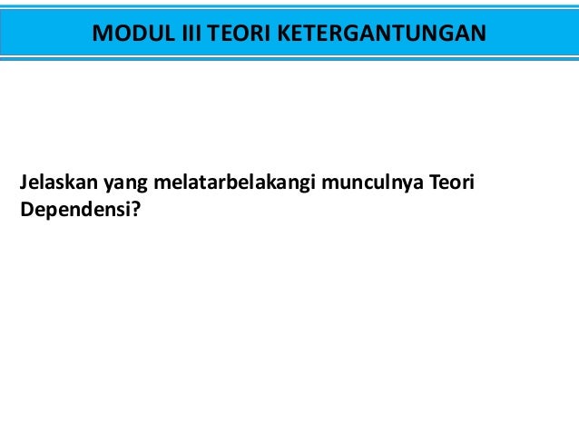 Mata kuliah teori dan isu pembangunan modul 123
