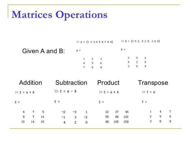multiplication matrix 4-3 Applications Engineering 2 for day MATLAB/SIMULINK