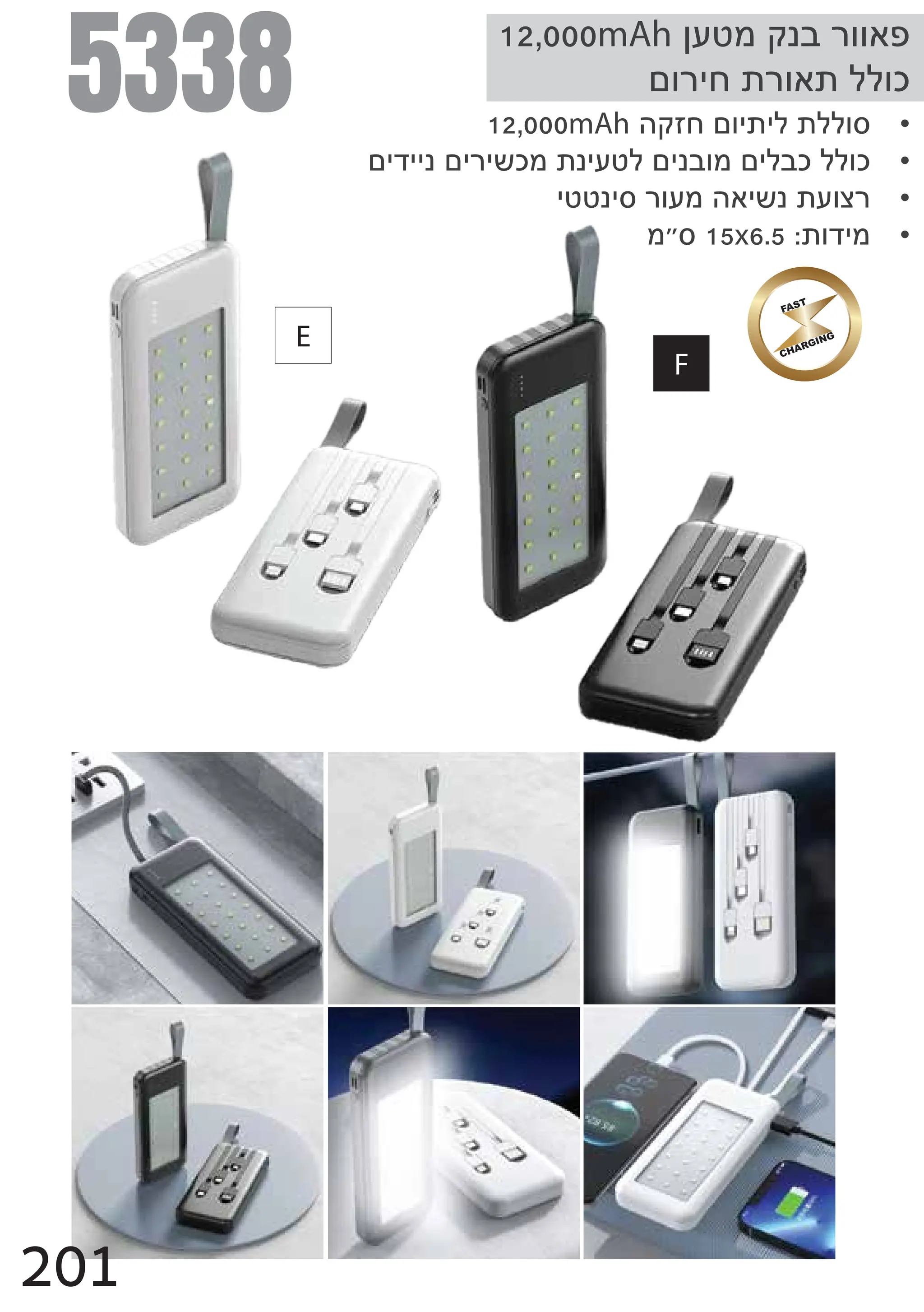 5338
12,000mAhpsioxqbyffau
nfyjh{yfa{mmfl
•
12,000mAhexghnfj{jm{mmfr
•
njdjjqnjyjzlo{qjsimnjqbfonjmblmmfl
•
jiiqjryfsoeajzq{sfwy
•
o€r15x6.5{fdjo
201
F
E
FAST
CHARGING
 