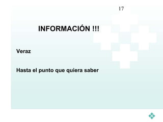 17


        INFORMACIÓN !!!


Veraz


Hasta el punto que quiera saber
 
