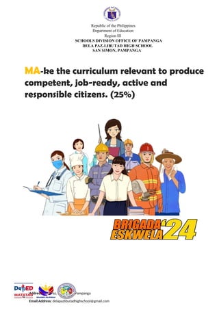 MA-TA-TA-G FONT for documentation in Brigada Eskwela | DOCX