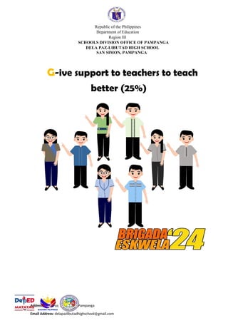 MA-TA-TA-G FONT for documentation in Brigada Eskwela | DOCX