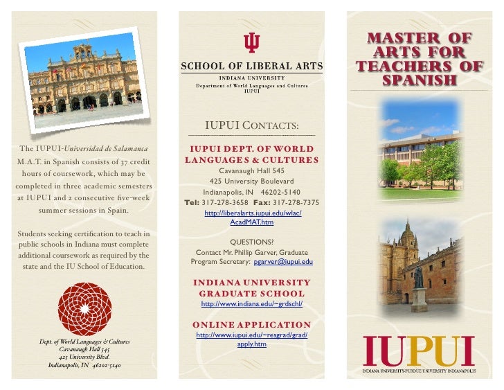 Master of Arts for Teachers of Spanish Brochure