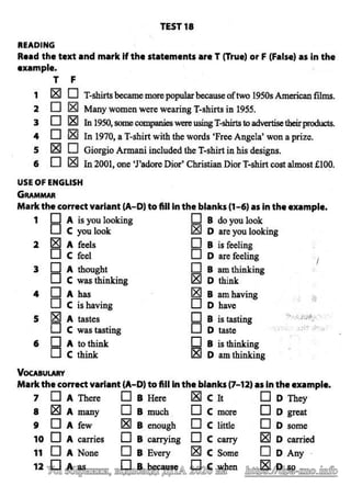Відповіді до ДПА 2020 з англійської мови 9 клас, Марченко (reading)