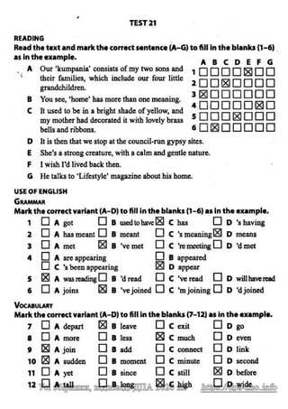 Відповіді до ДПА 2020 з англійської мови 9 клас, Марченко (reading)