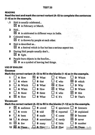 Відповіді до ДПА 2020 з англійської мови 9 клас, Марченко (reading)