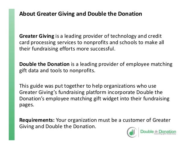 greater giving