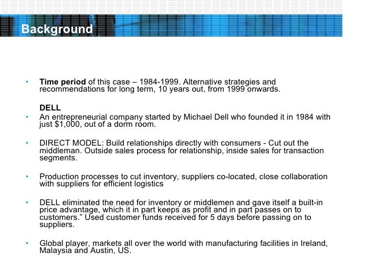 Dell case study analysis image