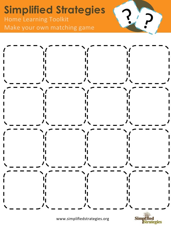 matching game for families