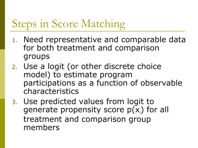 Matching Methods Ppt