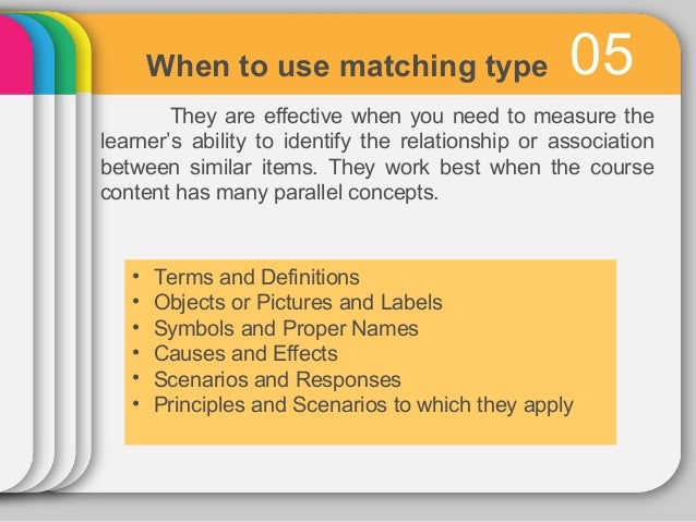 Matching type