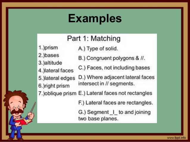 Matching type of evaluation