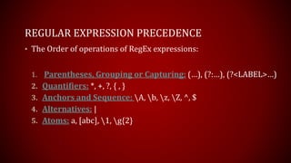 Matching with Regular Expressions | PPT