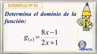 Determina la función lineal
que pasa por los puntos:
R = (1; –1)
E = (3; 4)
 