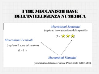 I TRE MECCANISMI BASE
DELL’INTELLIGENZA NUMERICA

 