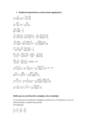 Matemáticas, Tercer parcial.