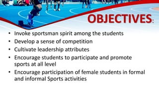 Sports Objectives Sports Department | PPTX