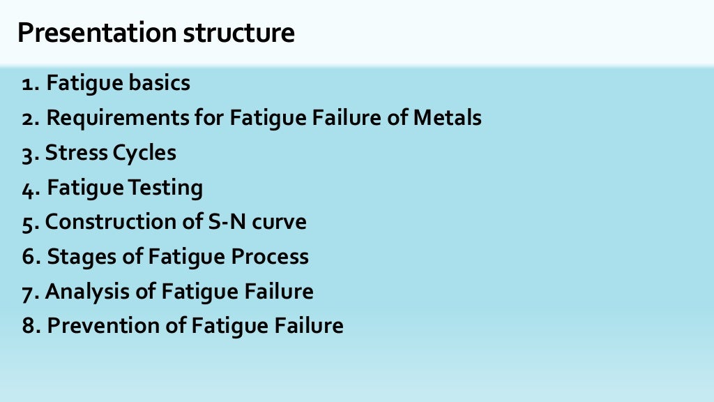 Fatigue Failure