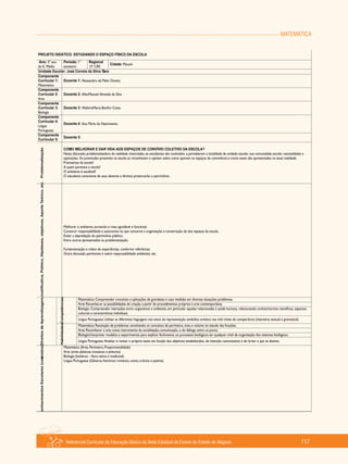 MATEMÁTICA
Referencial Curricular da Educação Básica da Rede Estadual de Ensino do Estado de Alagoas 117
 