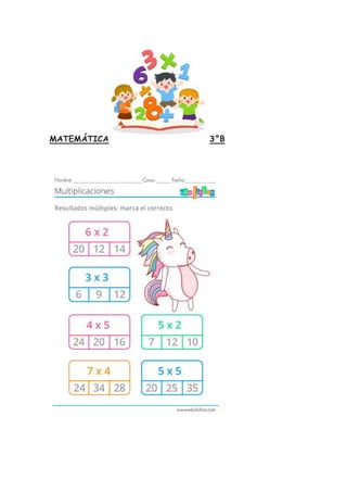 MATEMÁTICA 3°B
 