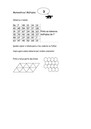 Matematica multiplos | PDF