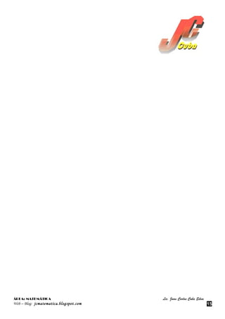 ÁREA: MATEMÁTICA                        Lic. Juan Carlos Cuba Silva
Web – Blog: jcmatematica.blogspot.com                                 15
 