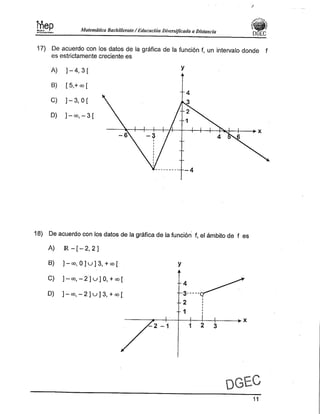 Examen Bachillerato Matemáticas 0-2013 