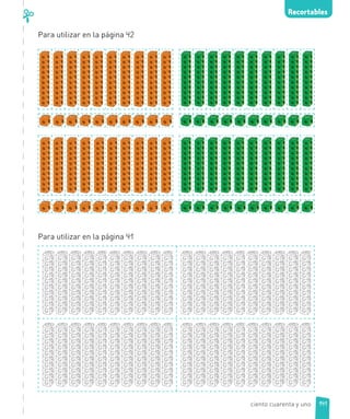 Para utilizar en la página 42
Para utilizar en la página 41
Recortables
141ciento cuarenta y uno
 