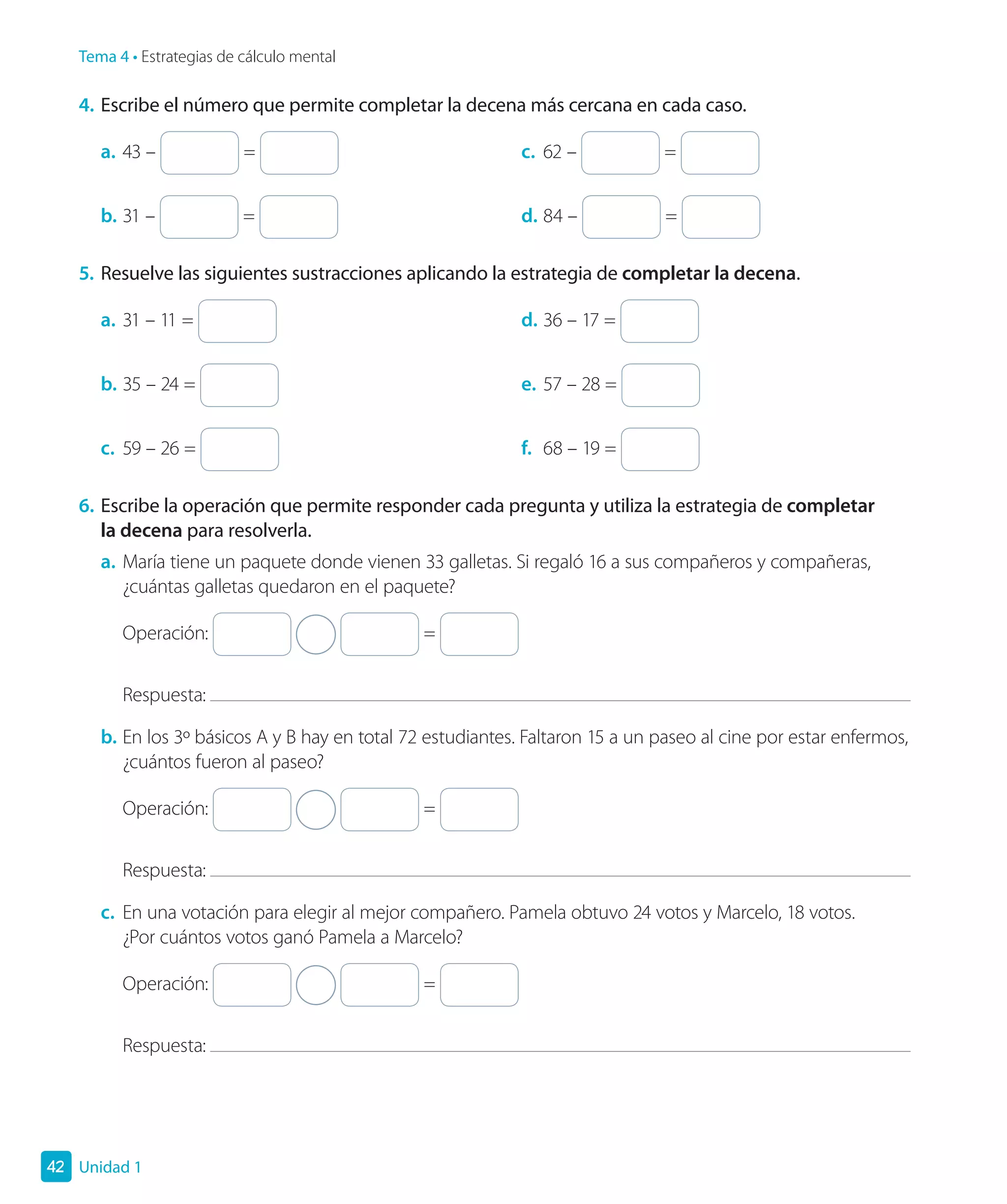 Matematica 3 básico cuaderno de ejercicios | PDF