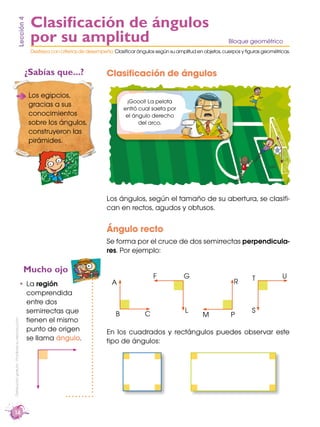 Lección 4                 Clasificación de ángulos
                                                     por su amplitud   ...