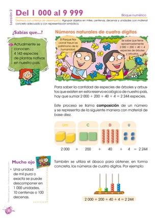 Lección 2
                                                                                Del 1 000 al 9 999              ...
