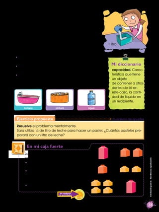 Para saber con exactitud cuánto es un litro de agua
o de cualquier líquido, construye un cubo como el
de la ilustración qu...