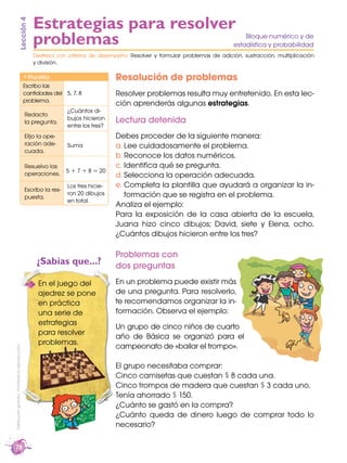 Lección 4                   Estrategias para resolver
                                                       problemas    ...