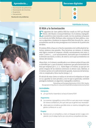 Crees Y Rsa Matemática 9 año EGB | PDF