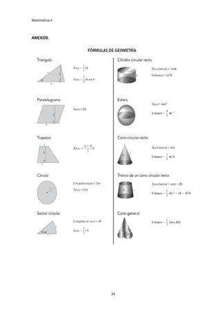 Matemática II
24
ANEXOS.
 