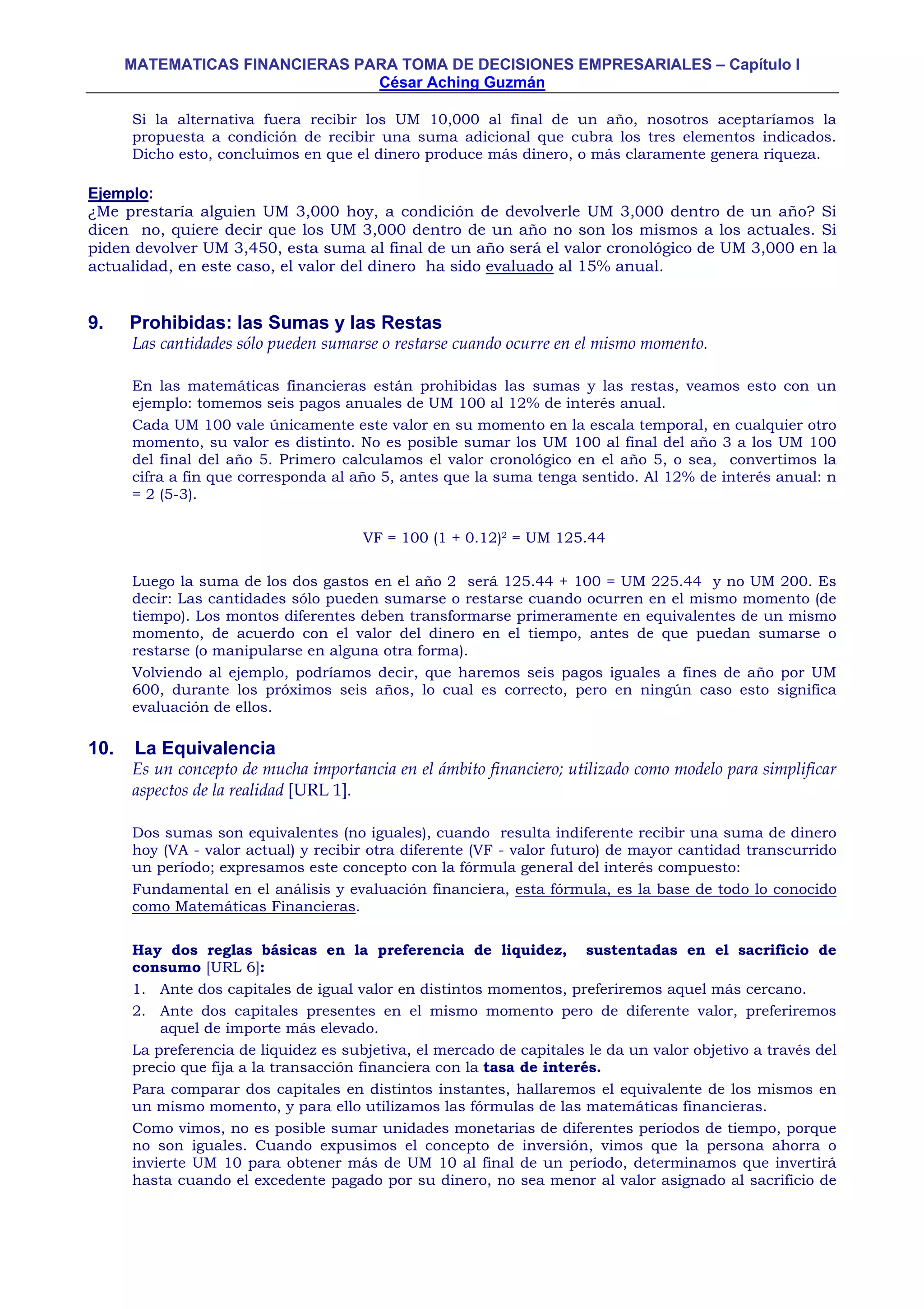 Matematica financiera | PDF
