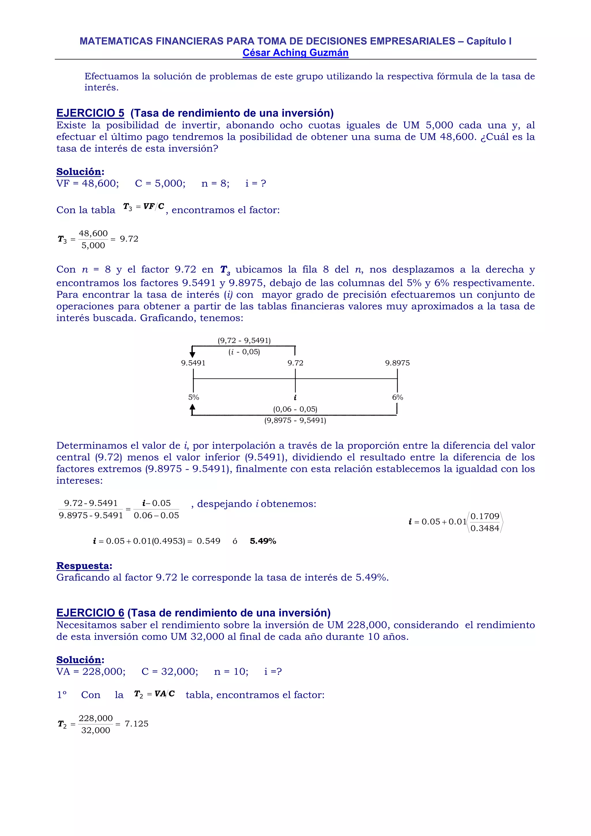 Matematica financiera | PDF