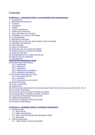 Matematica financiera | PDF