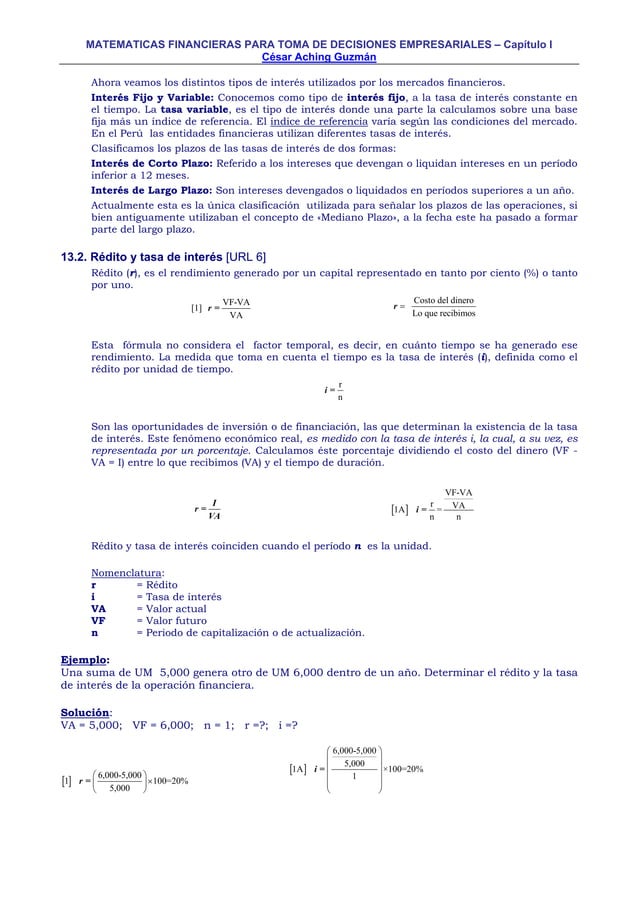 Matematica financiera | PDF