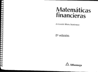 Matematica financiera zambrano